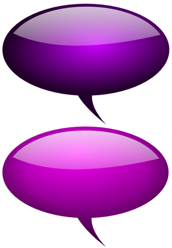 Bulles violet avec dessin vectoriel de réflexions