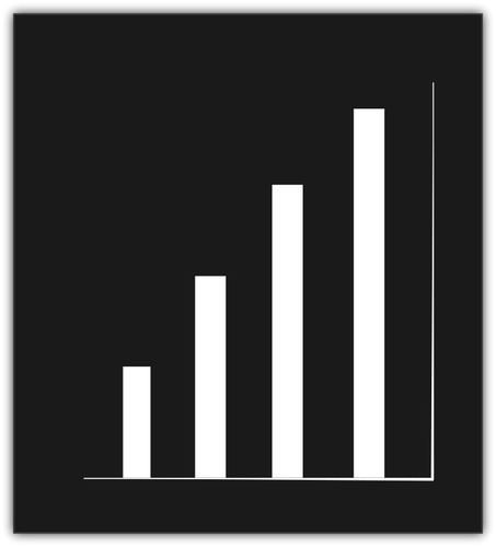 Monochrome spreadsheet icon vector graphics