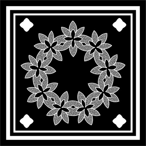 Gray flower decoration