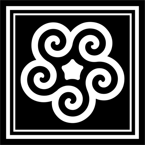 Logo decorativo quadrado