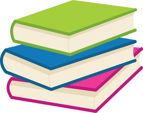 Stack of books vector clip art