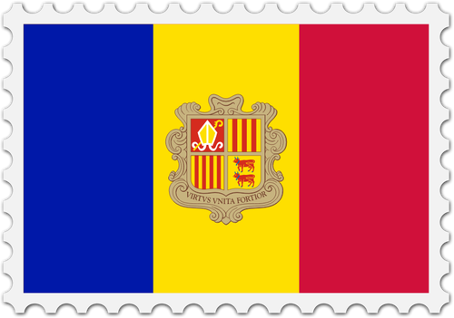 Andorra Flagge Bild