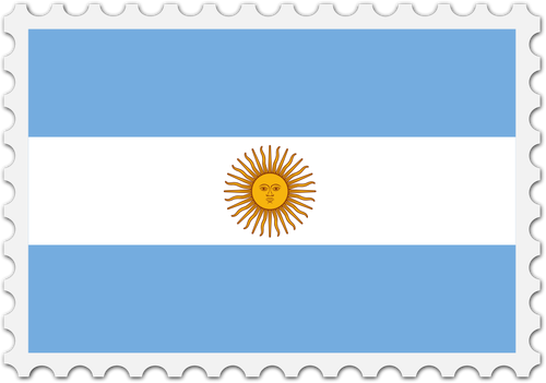 Argentina flag stamp