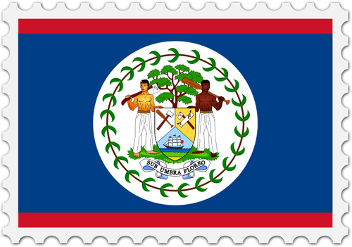 Belize flagga bild