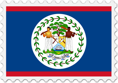 Imagem de bandeira de Belize