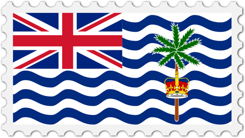 Vlag van het Brits territorium in de Indische Oceaan