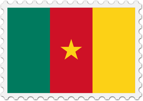 Kamerun bayrağı damgası