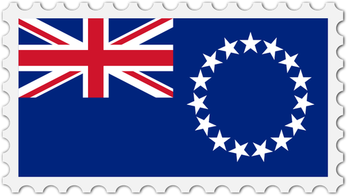 Cook Islands flag stamp