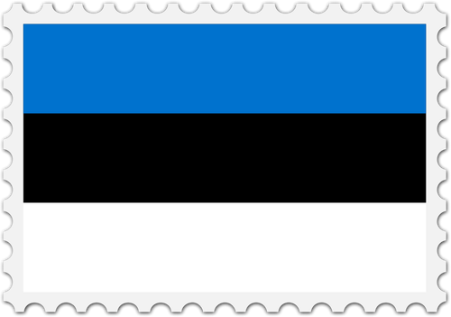 Estland flagga stämpel