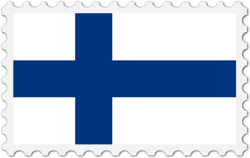 Finland flagga stämpel