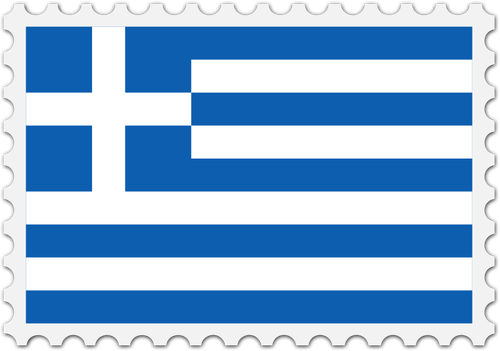 Sello de bandera de Grecia