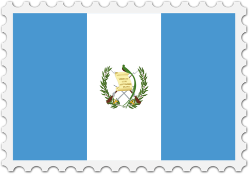 ग्वाटेमाला झंडा स्टाम्प