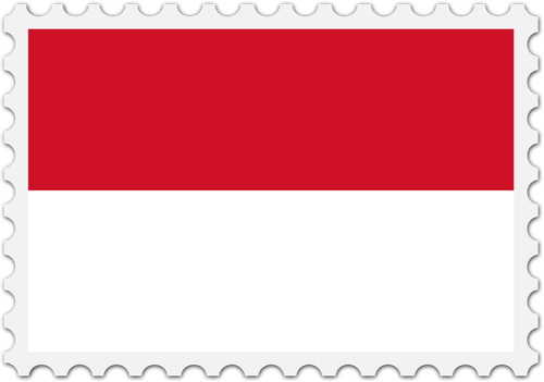 Indonesië vlag stempel