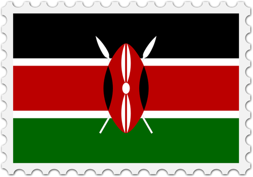 Kenia-Flagge-Stempel