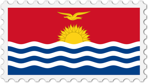 Kiribati vlag stempel