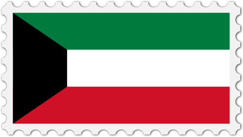 Kuwait flag stämpel