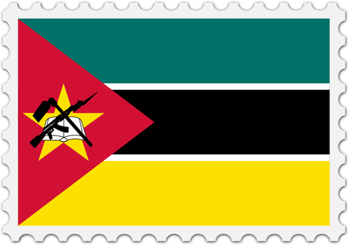 Pieczęć flaga Mozambiku