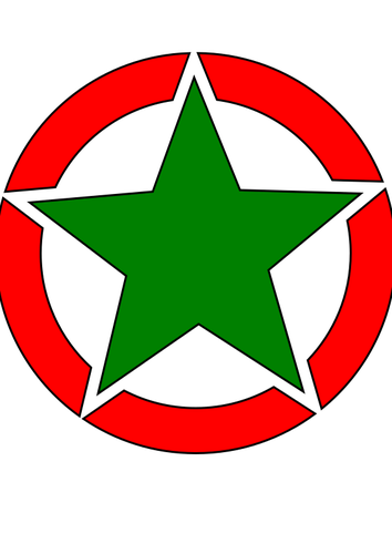 Imagem vetorial de emblema estrela