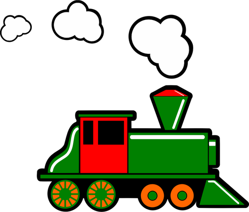 Steam train in color