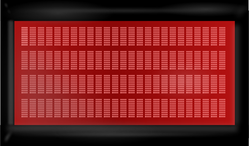 Red LCD monitor vector miniaturi