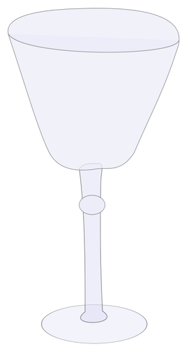 Grafika wektorowa pusty kieliszek do wina