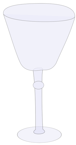 Empty wine glass vector image