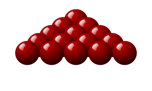 Red snooker balls