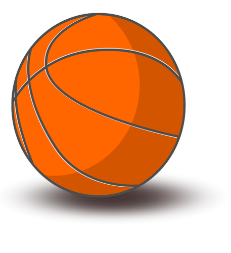 バスケット ボールのベクトル描画