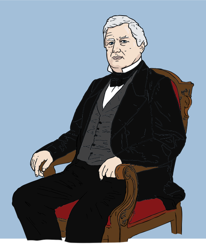 Desenho vetorial de Millard Fillmore