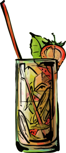 Cocktail di fragola mojito