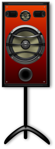 Studio speaker on a stand vector image