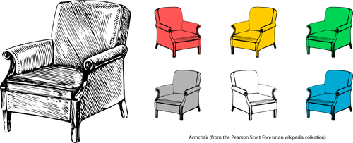 Clipart de collection de fauteuils