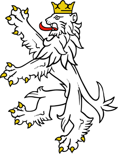 Стилизованный лев символ