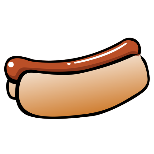 Immagine vettoriale hot dog