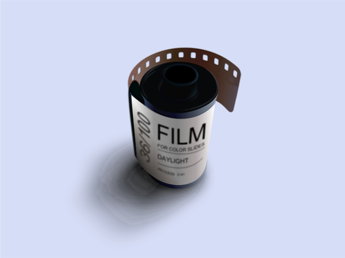 Photorealistic vector image of a film