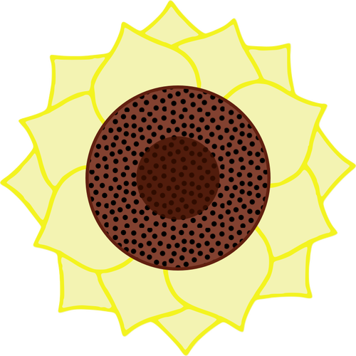 Sunflower vector clip art