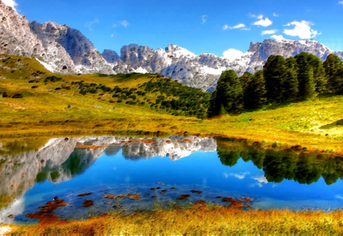 Surreal Italian Alps