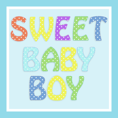 Cartão de bebê menino