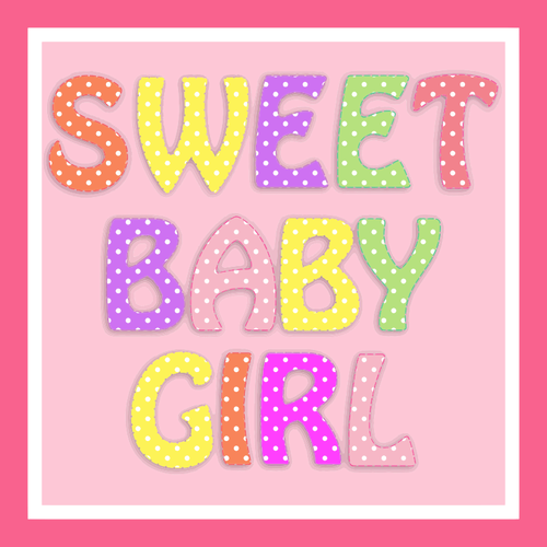 Baby girl card