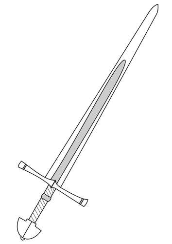 Średniowieczny miecz obrazu