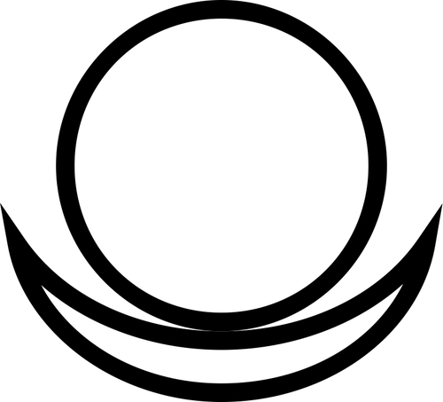 Obraz z symbolem planety satelita ziemi