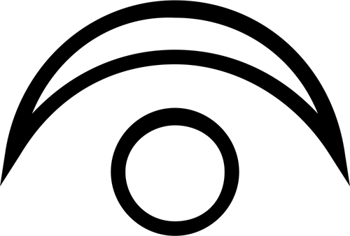 Alten Heiliges Symbol von Sonne und Mond