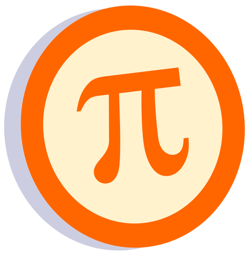 Symbol Pi w kręgu