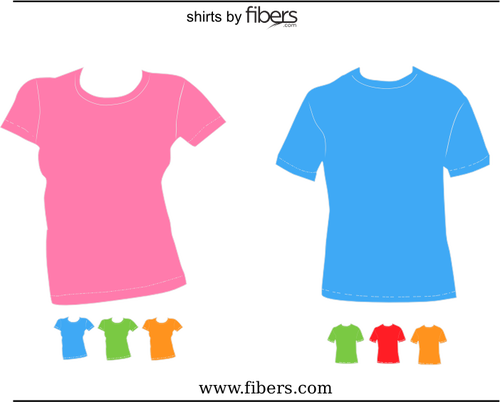 Bărbaţi şi femei pe potrivi t-shirt vector imagine