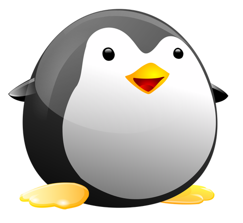 Tiny tux vector image