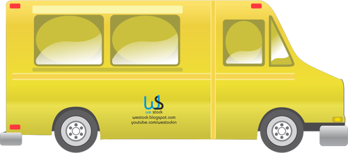 Cibo consegna camion vector ClipArt