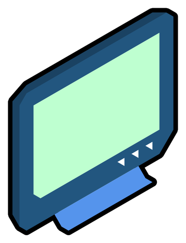 Broken TV set vector clip art