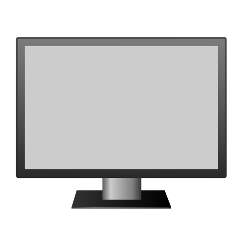 LCD television vector drawing