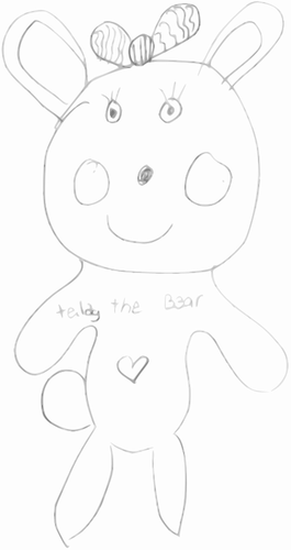 Dagis Art Teddy Bear vektorbild