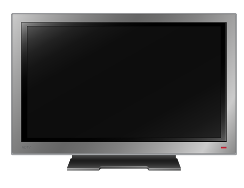 High definition TV set vector image